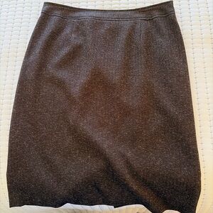 Chic Dark Brown Pencil Skirt